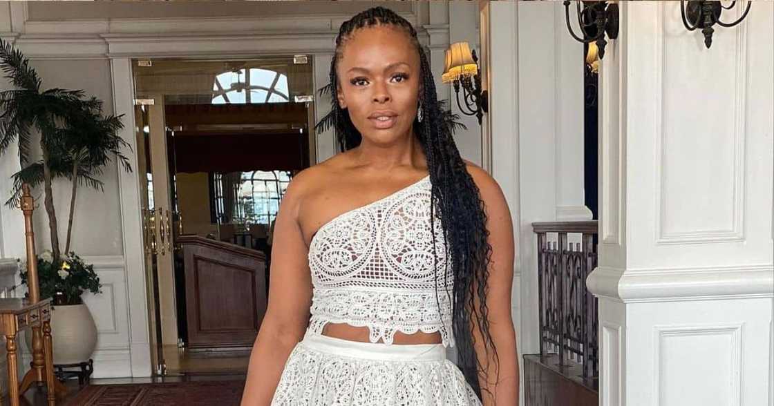 Unathi Mkayi showed off her body in response to online backlash Unathi Mkayi showed off her body in response to online backlash