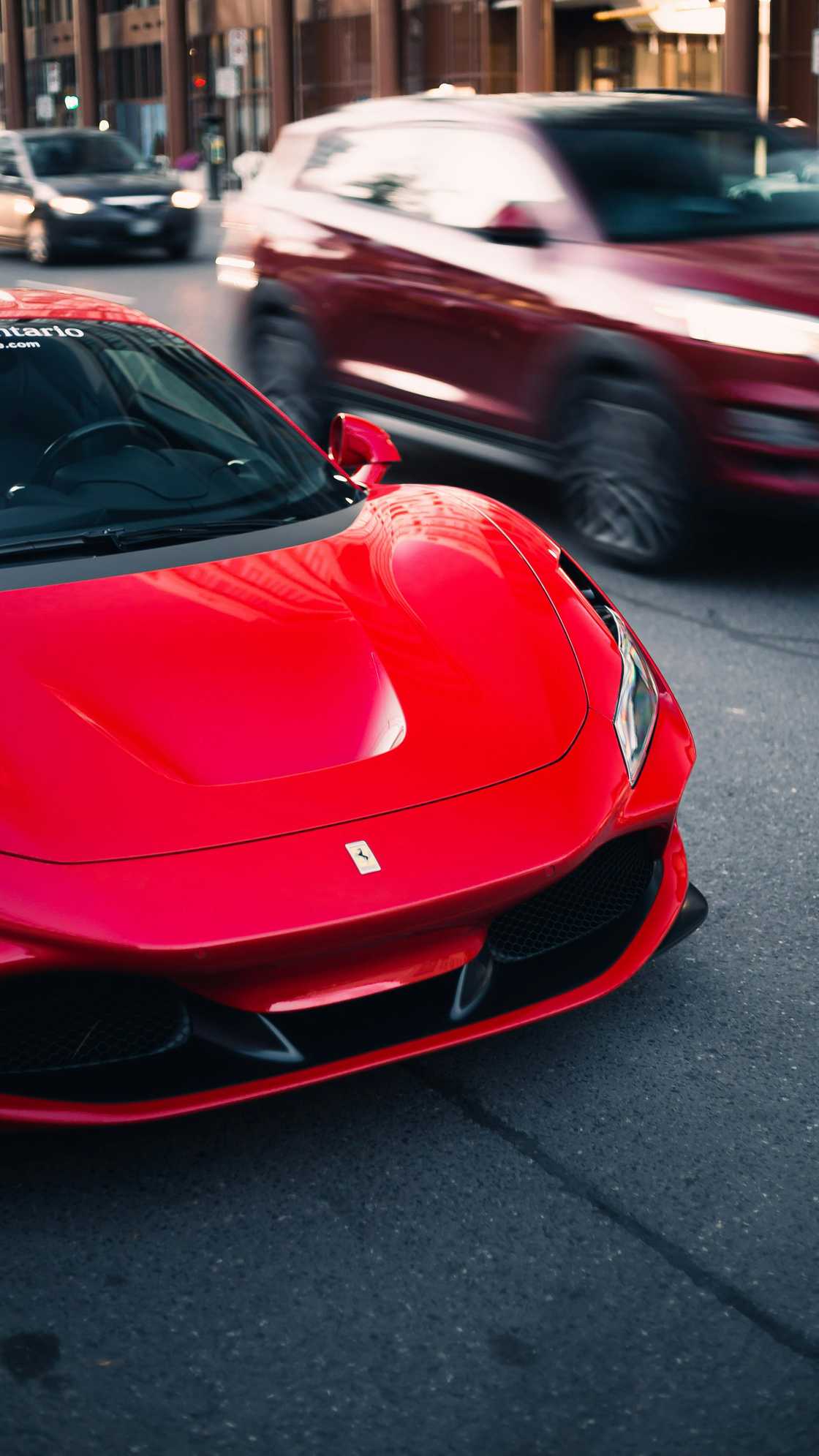 Ferrari sighting delighted men