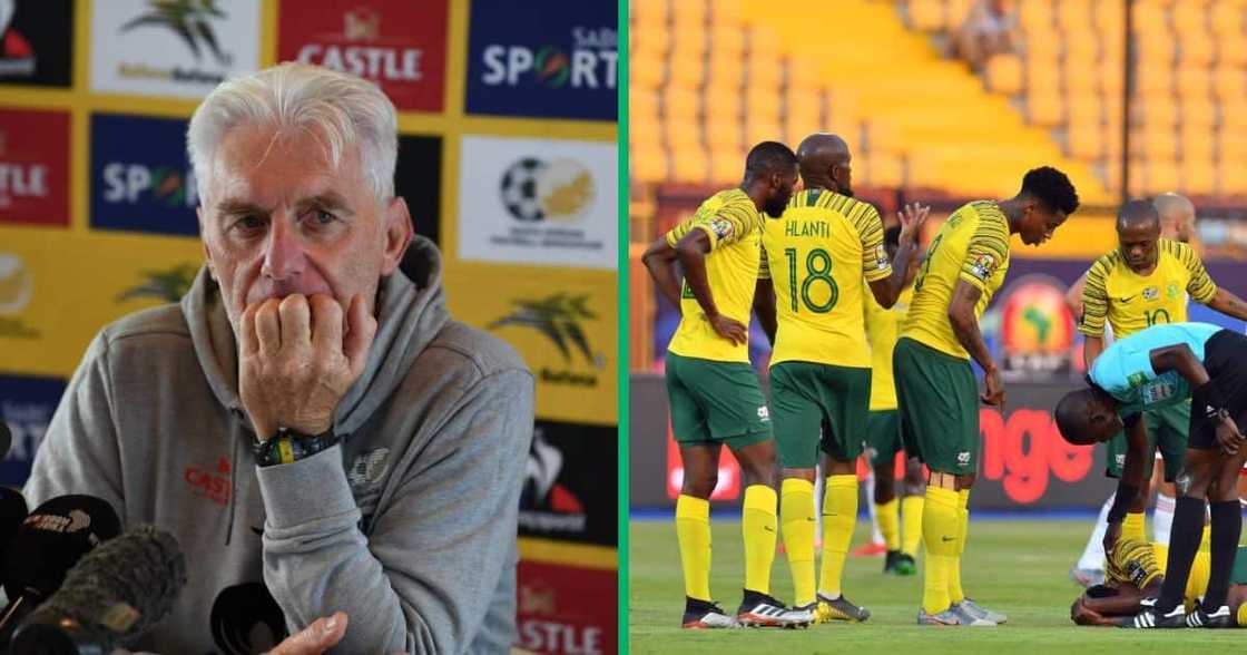Bafana Bafana coach Hugo Broos unveiled his 23-man squad for the African Cup of Nations Bafana Bafana coach Hugo Broos unveiled his 23-man squad for the African Cup of Nations