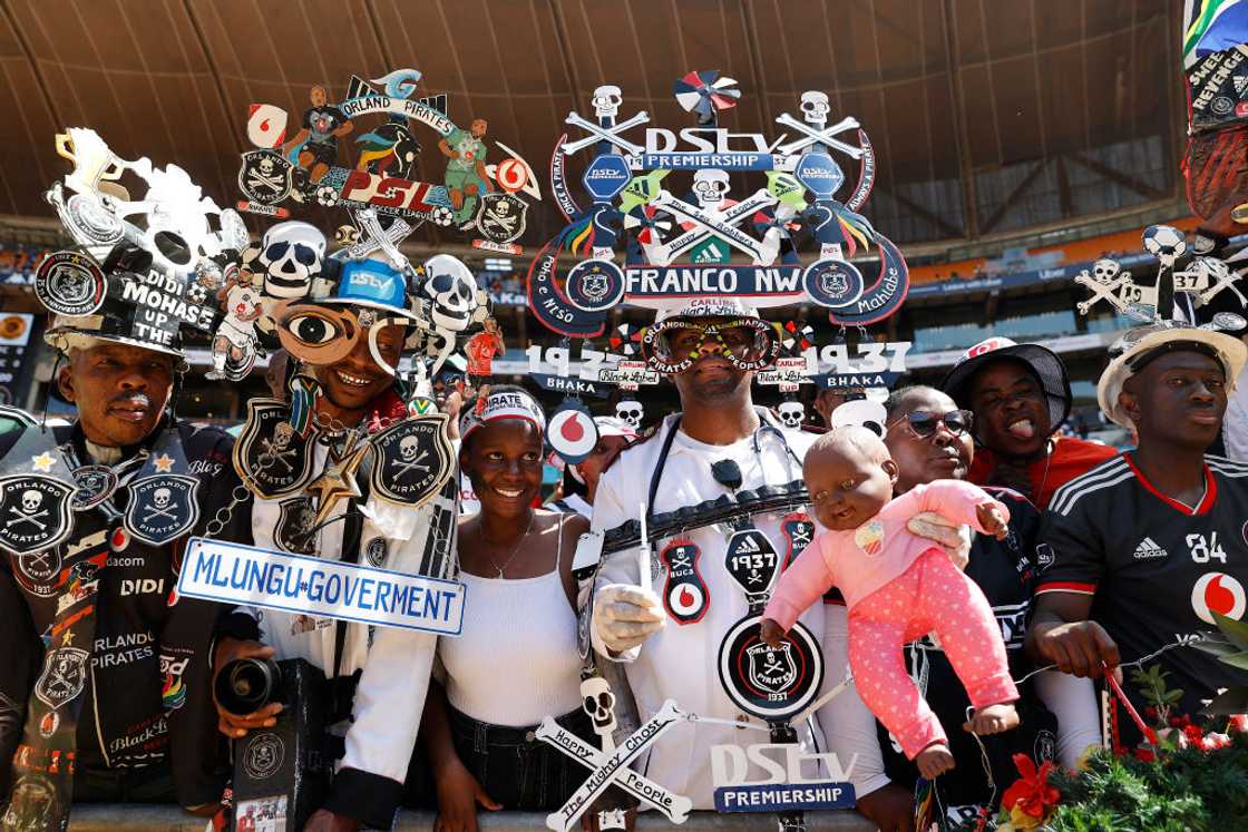 Orlando Pirates fans celebrated their initial Soweto Derby win Orlando Pirates fans celebrated their initial Soweto Derby win