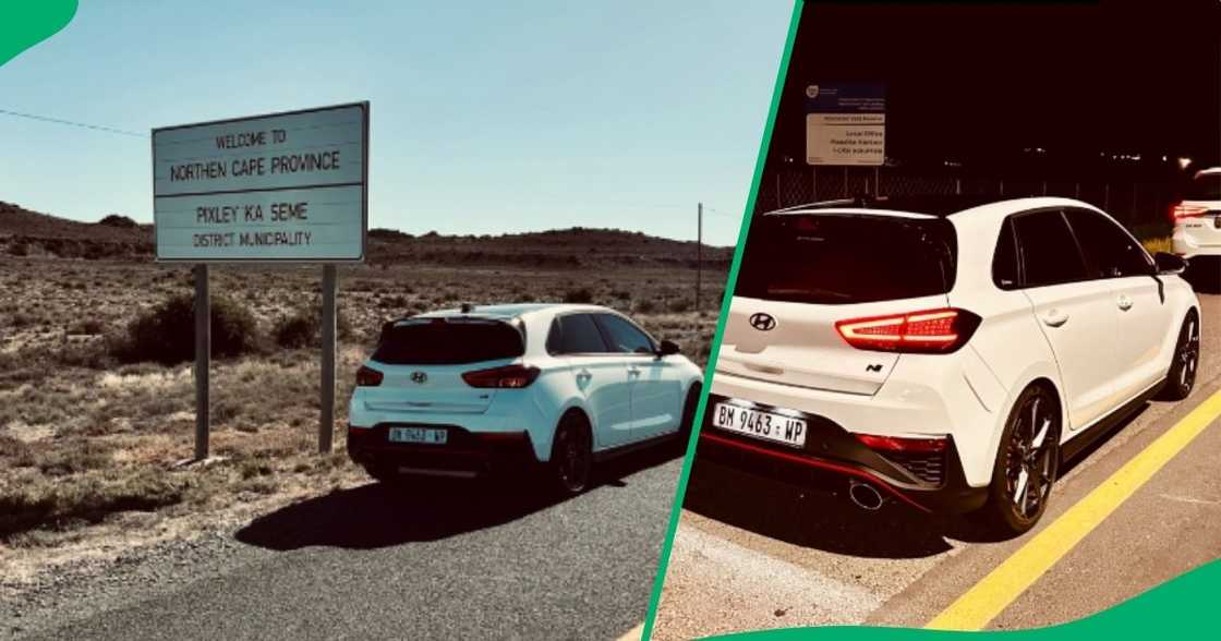 A man shared his trip from Cape Town to Nelspruit in a TikTok picture post. A man shared his trip from Cape Town to Nelspruit in a TikTok picture post.