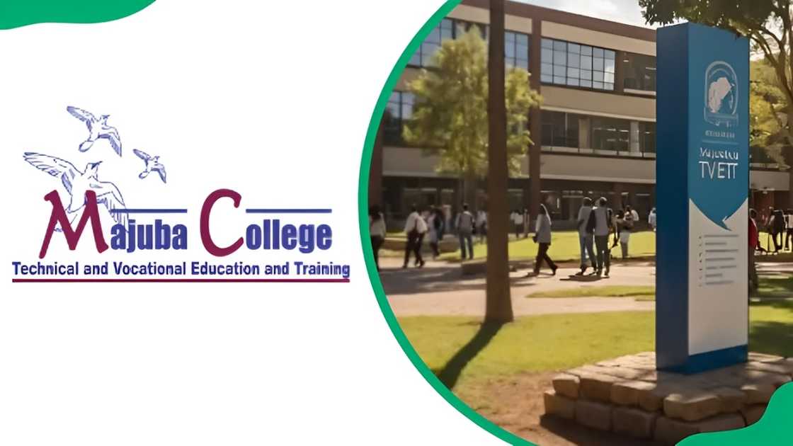 Majuba College campus and the institution's logo Majuba College campus and the institution's logo