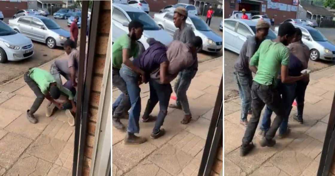 Man gets mugged in broad daylight Man gets mugged in broad daylight