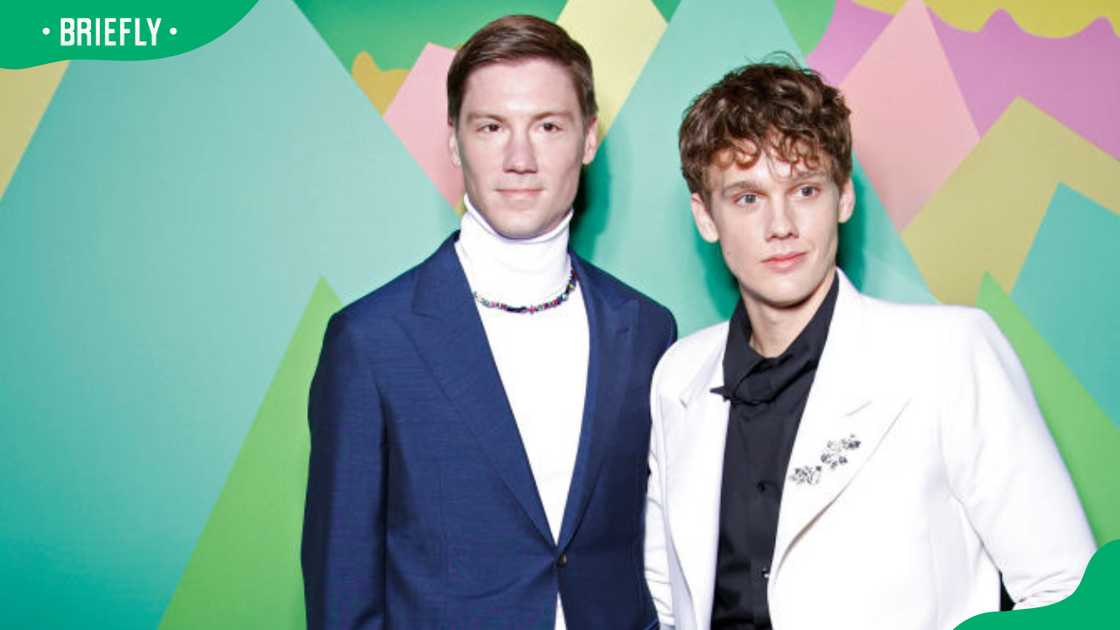 Fielder Jewett and Hunter Doohan attend the Louis Vuitton Menswear Fall-Winter 2023-2024 show as part of Paris Fashion Week Fielder Jewett and Hunter Doohan attend the Louis Vuitton Menswear Fall-Winter 2023-2024 show as part of Paris Fashion Week