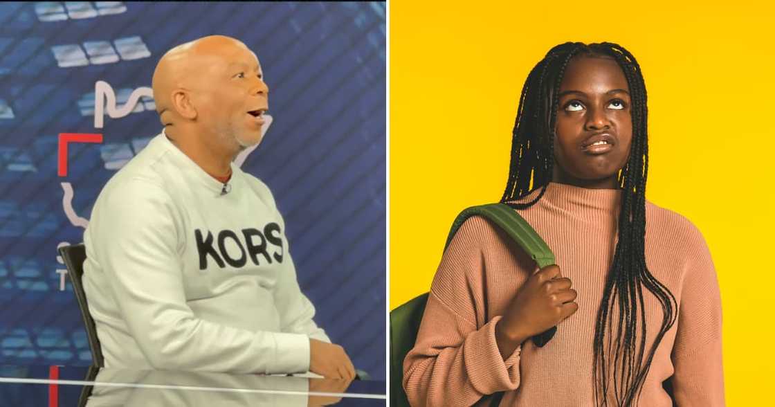 Kgosientsho Ramakgopa wears R 6 000 Michael Kors sweater in TV interview