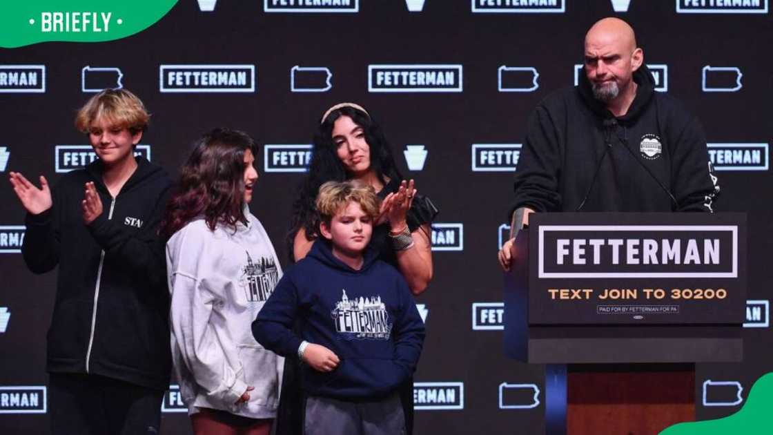 John Fetterman and his family during the 2022 midterm elections at Stage AE John Fetterman and his family during the 2022 midterm elections at Stage AE