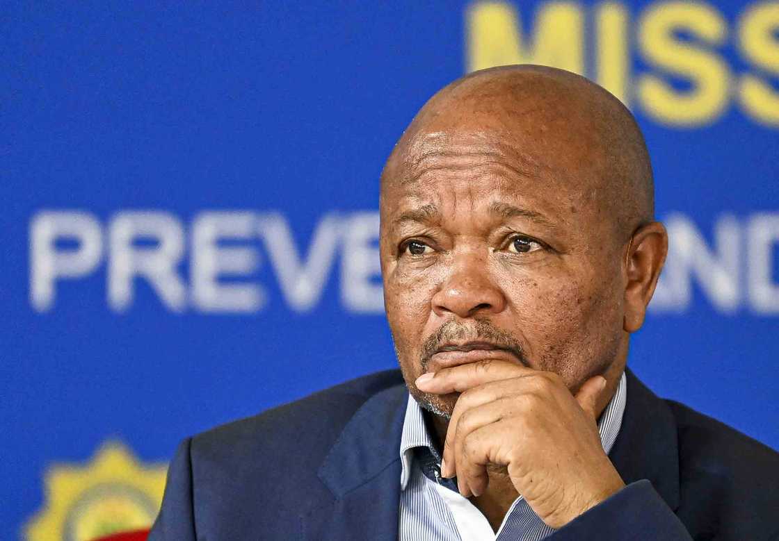 SA Minister of Police Senzo Mchunu in Bloemfontein SA Minister of Police Senzo Mchunu in Bloemfontein