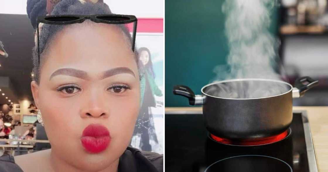 Food, Mzansi, Proudly SA, Traditional Meals, Woman Shows Off Her Pot, Tripe for Breakfast Food, Mzansi, Proudly SA, Traditional Meals, Woman Shows Off Her Pot, Tripe for Breakfast