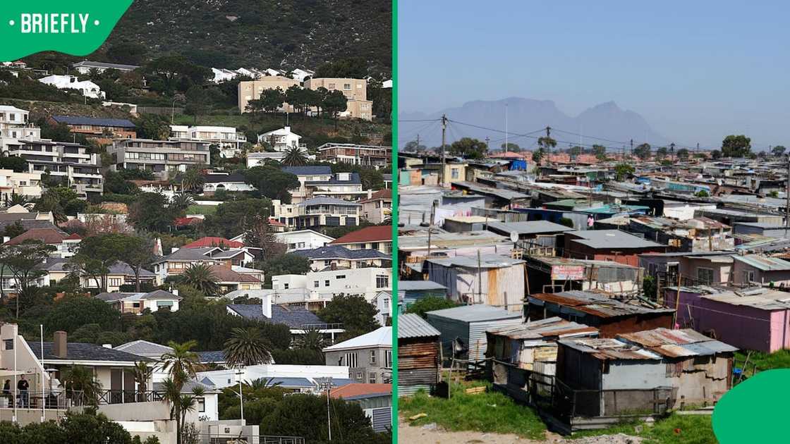 Houses in affluent and rural suburbs.