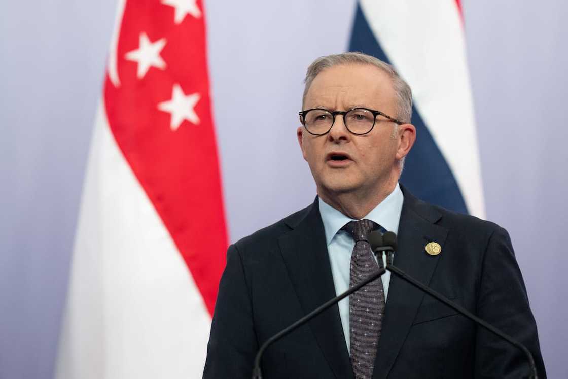 Prime Minister Anthony Albanese speaks at a joint media statement