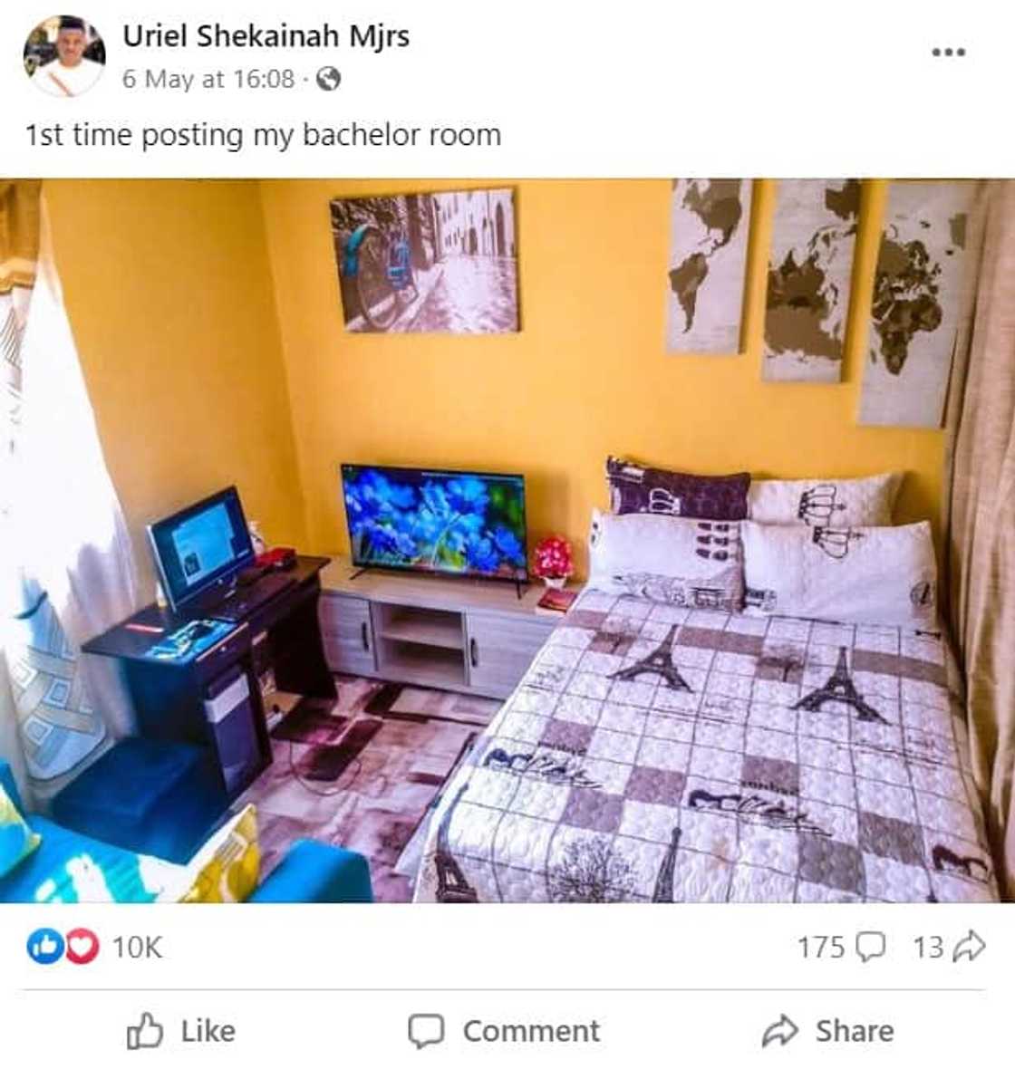 Screenshot of a man's bachelor pad. Screenshot of a man's bachelor pad.