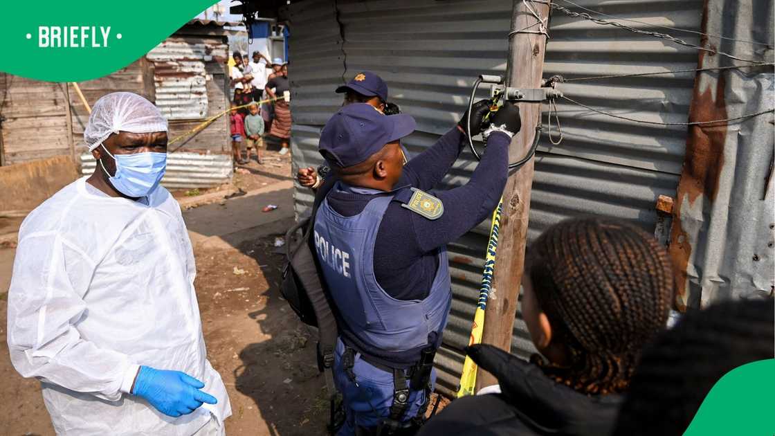 Three family members were shot dead Three family members were shot dead