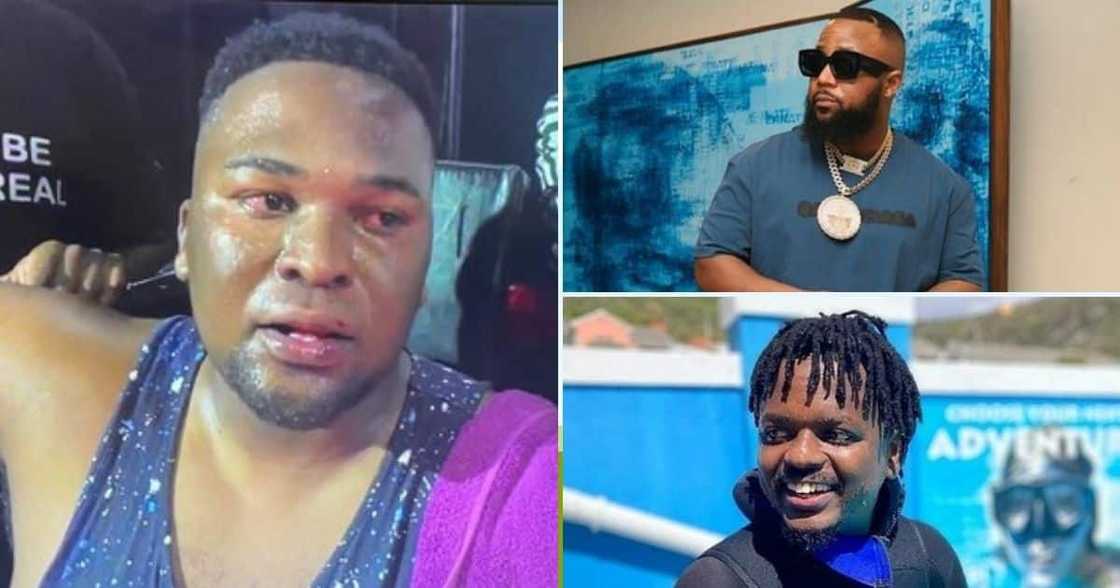Slik Talk, jab, Cassper Nyovest, banning, ‘Podcast and Chill’ hosts, fight, Naak Musiq Slik Talk, jab, Cassper Nyovest, banning, ‘Podcast and Chill’ hosts, fight, Naak Musiq