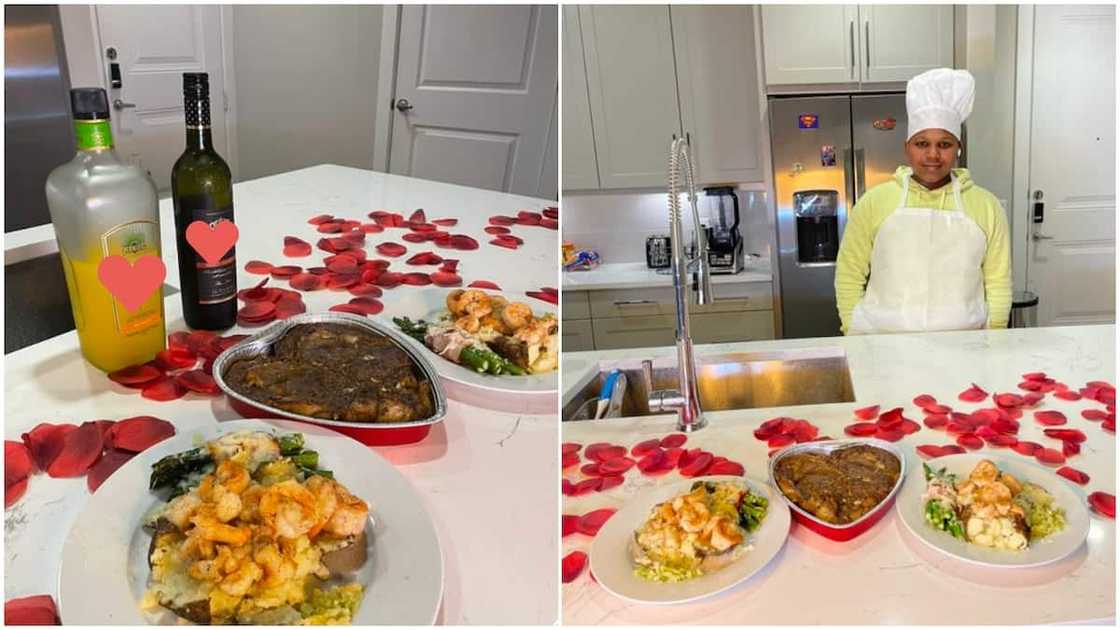 14 year old boy cooks amazing dishes for sister and her husband to celebrate love, photos of his food go viral 14 year old boy cooks amazing dishes for sister and her husband to celebrate love, photos of his food go viral