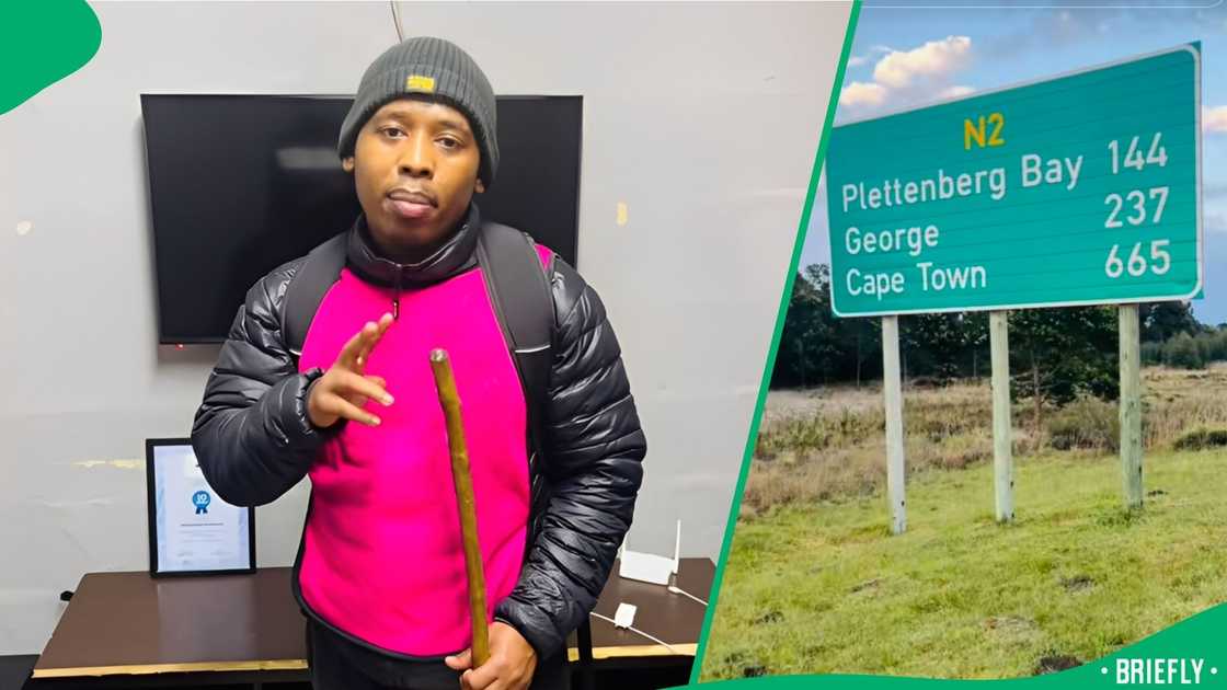 The man said he was embarking on the walk to raise funds for his NGO, Broski