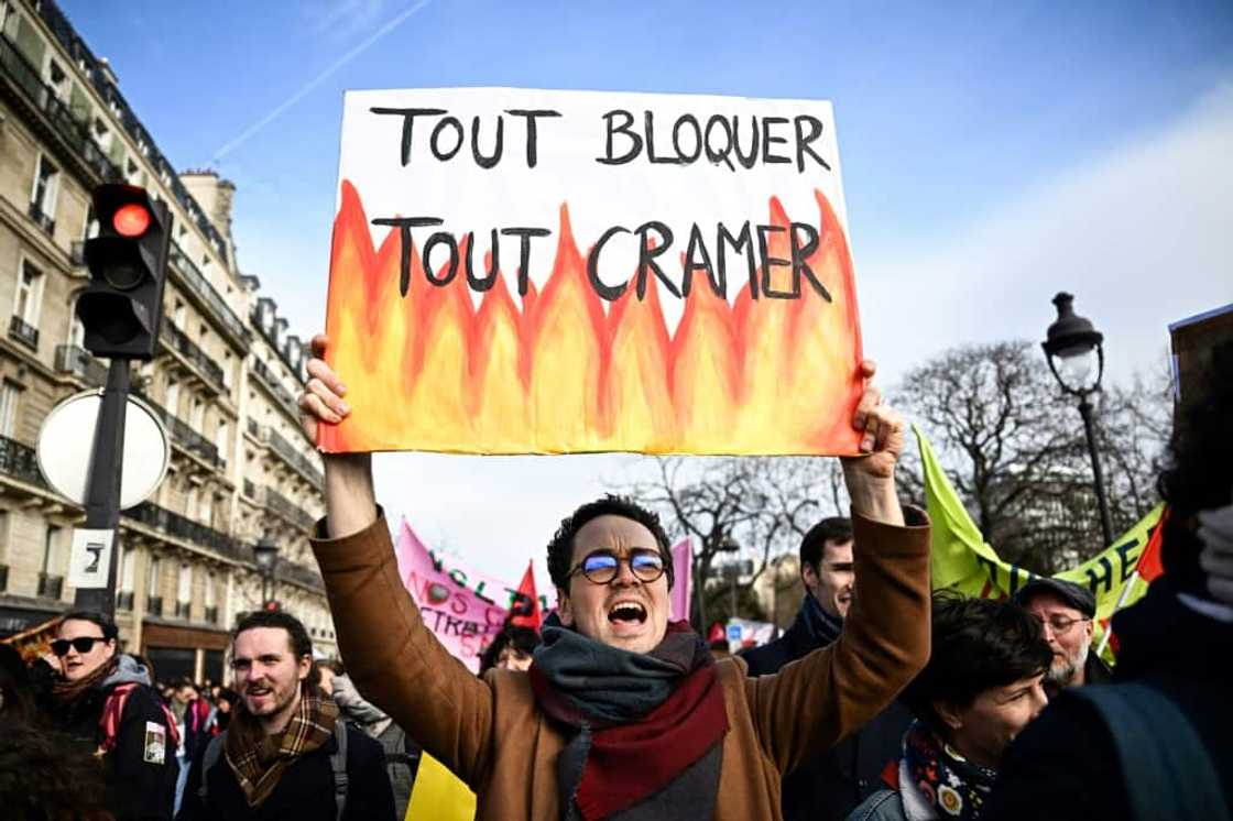 'Block everything, burn everything': a protester during the rallies on February 16 'Block everything, burn everything': a protester during the rallies on February 16