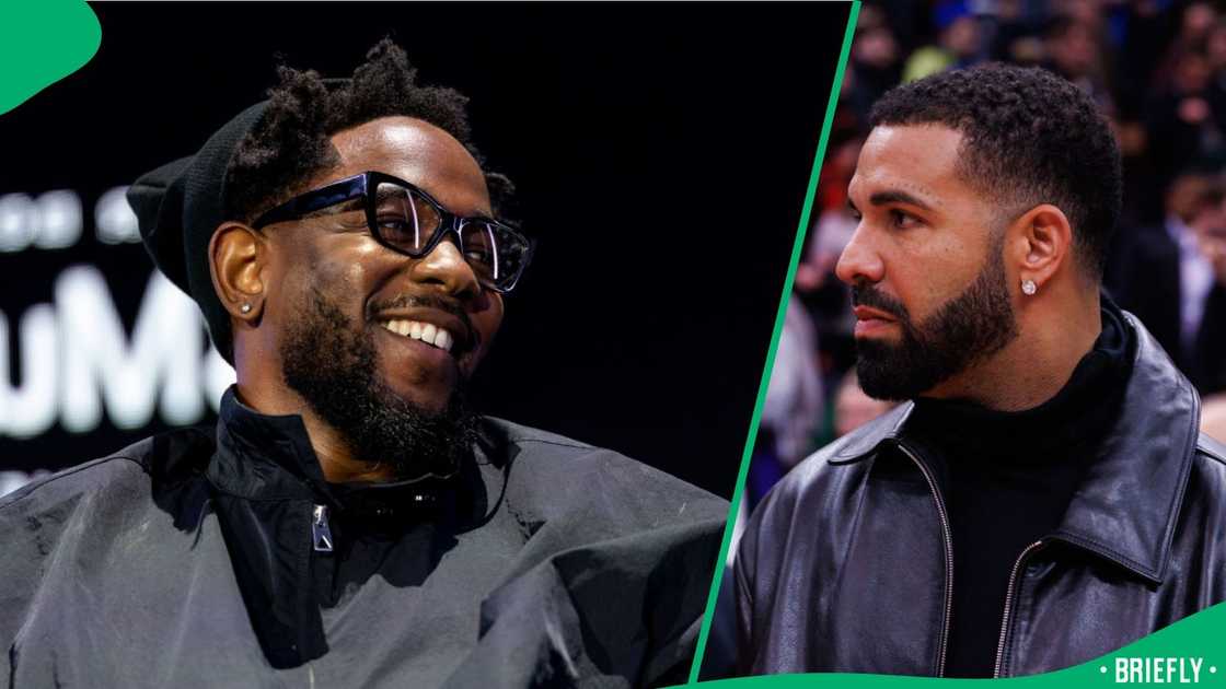 Kendrick Lamar and Drake. Kendrick Lamar and Drake.