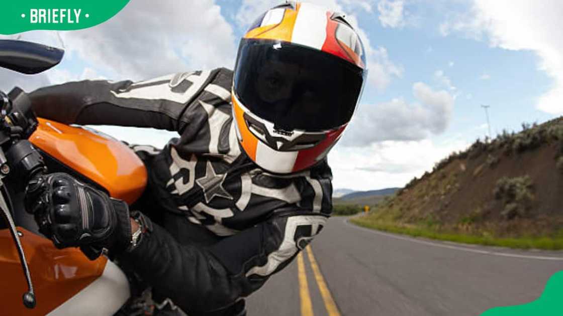 A motoracer in action A motoracer in action