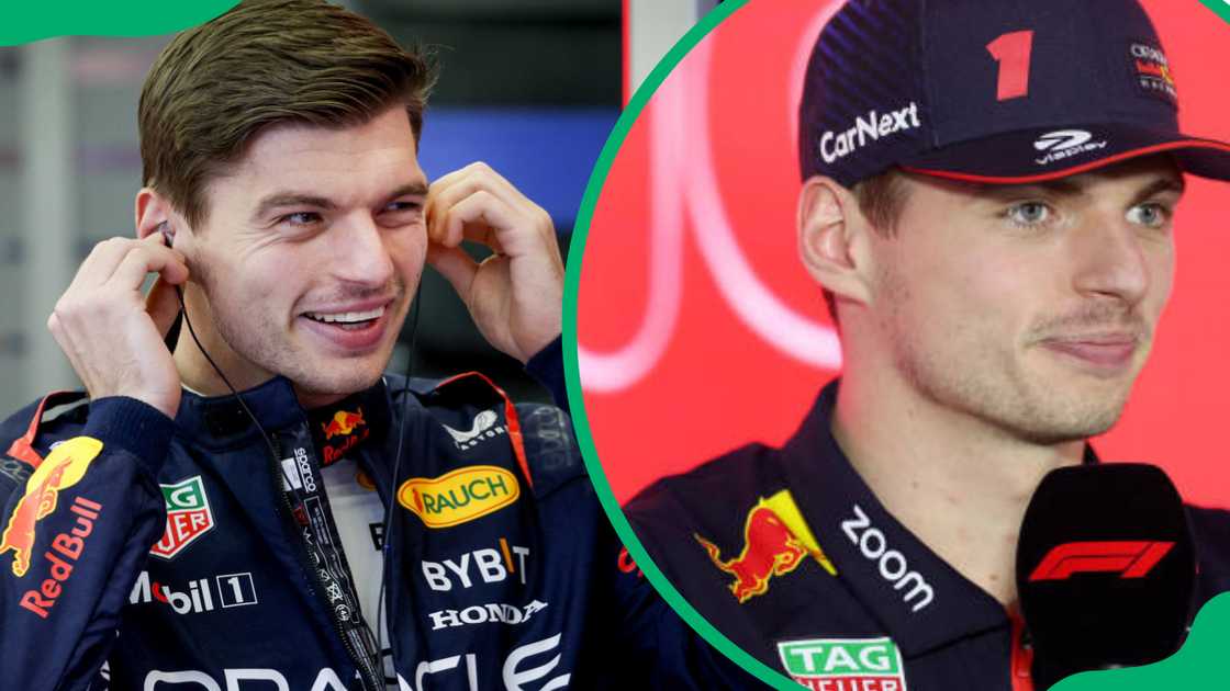 Max Verstappen speaking to the media Max Verstappen speaking to the media
