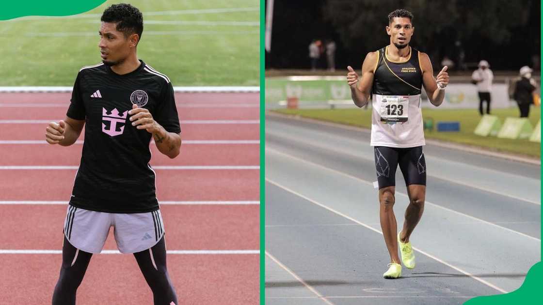 South African athlete Wayde van Niekerk South African athlete Wayde van Niekerk