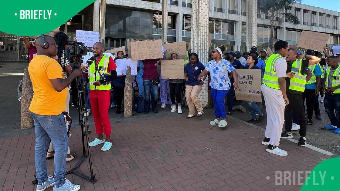 KZN jobless doctors stage march to spur government to avail employment KZN jobless doctors stage march to spur government to avail employment