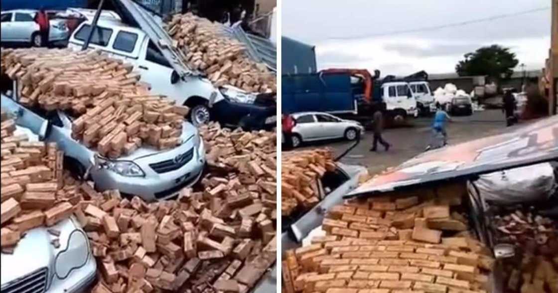 Heavy rains damage in Johannesburg Heavy rains damage in Johannesburg