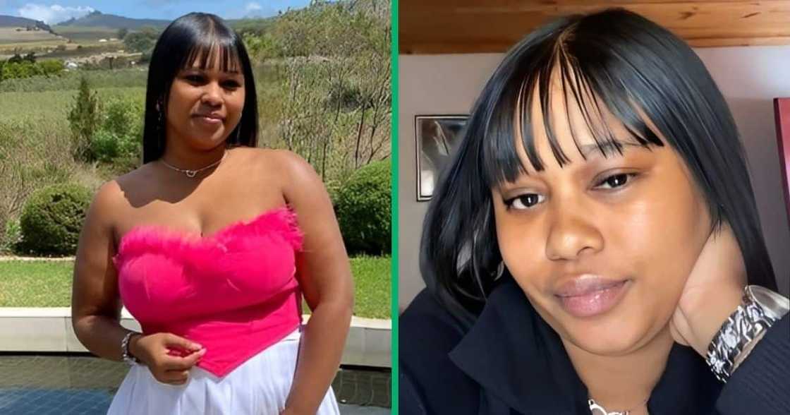 South African woman poses for a photo. South African woman poses for a photo.