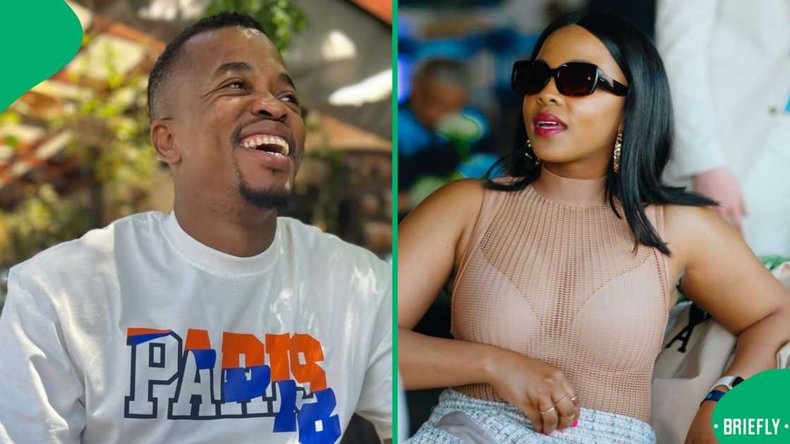 Mpho Popps and his wife celebrate their anniversary. Mpho Popps and his wife celebrate their anniversary.