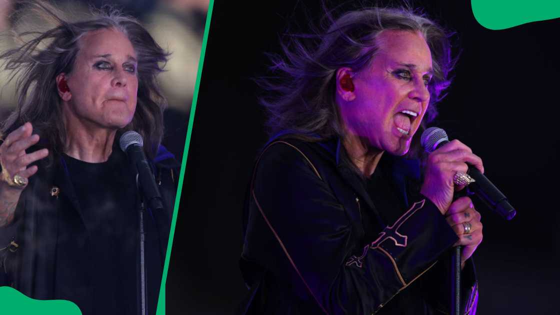 Musician Ozzy Osbourne during half-time of the 2022 NFL season opening game