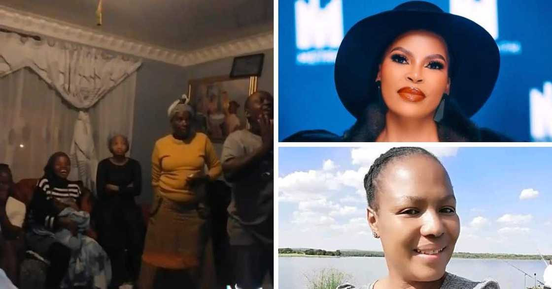 Video of a Mzansi family glued to TV during a 'Skeem Saam' scene Video of a Mzansi family glued to TV during a 'Skeem Saam' scene