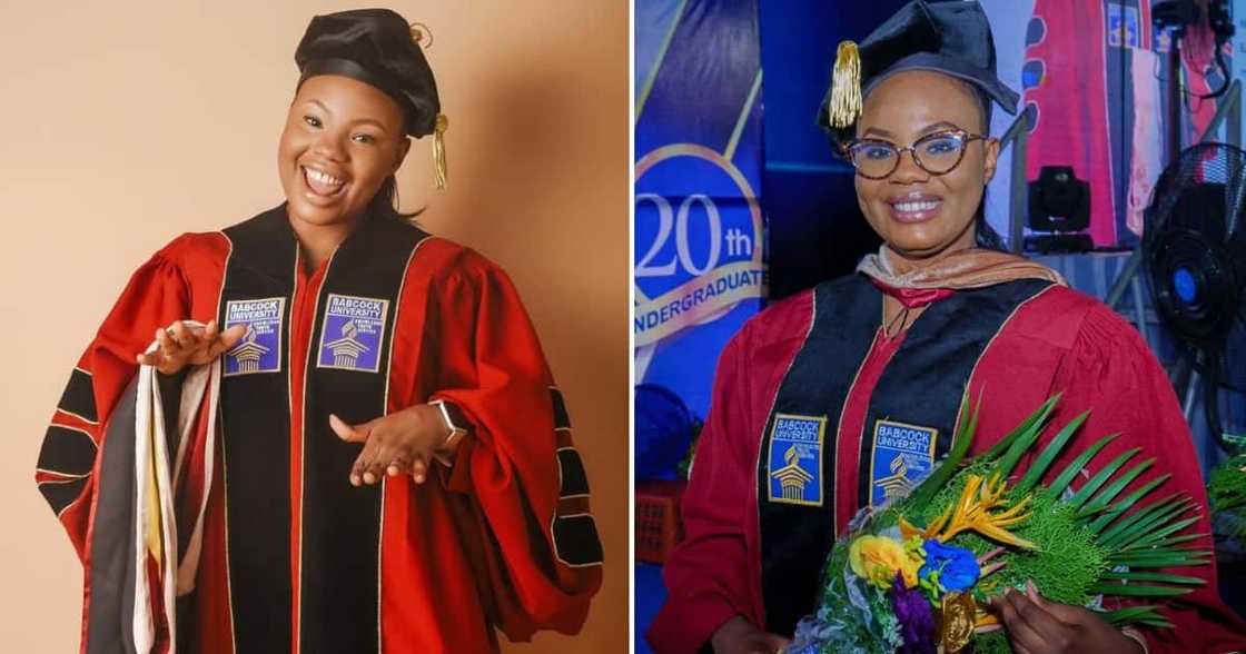 A 25-year-old Nigerian woman is thrilled about being the youngest PhD holder at her University A 25-year-old Nigerian woman is thrilled about being the youngest PhD holder at her University