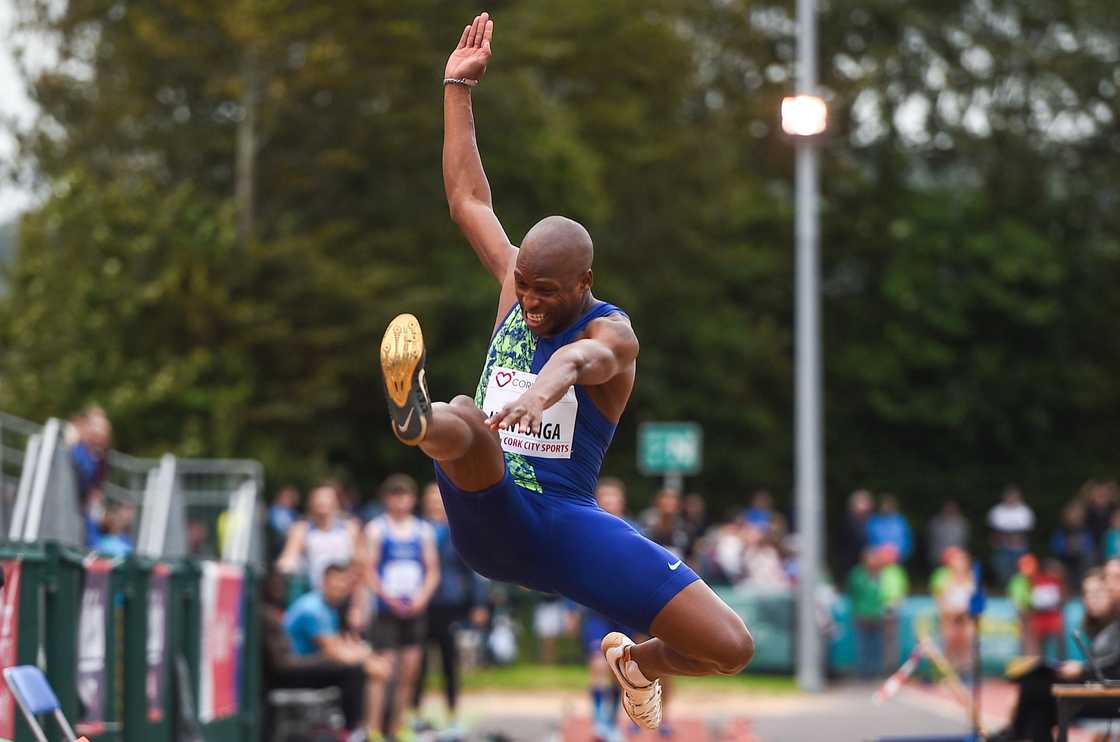 Luvo Manyonga, CIT Athletics Stadium, Bishopstown. Luvo Manyonga, CIT Athletics Stadium, Bishopstown.