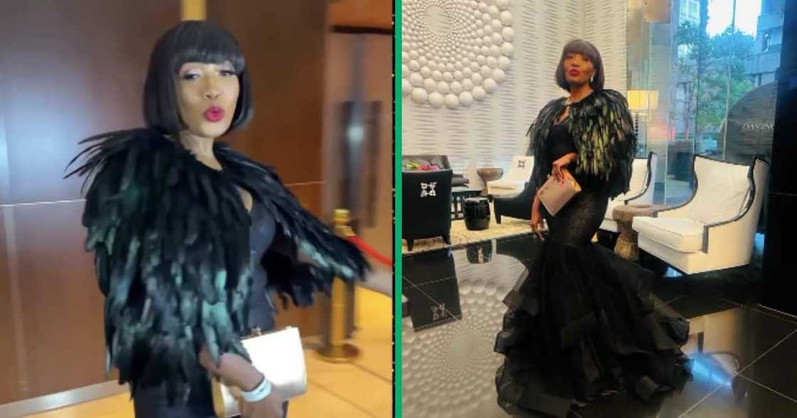 Sophie Ndaba at Mayweather's event in SA Sophie Ndaba at Mayweather's event in SA