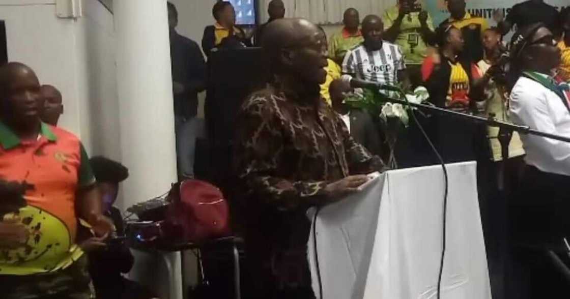 Jacob Zuma made a speech at his birthday celebration Jacob Zuma made a speech at his birthday celebration