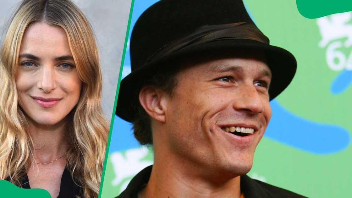 Christina at the 2017 I Am Heath Ledger event (L). Heath at the 64th Venice International Film Festival in 2007 (R)