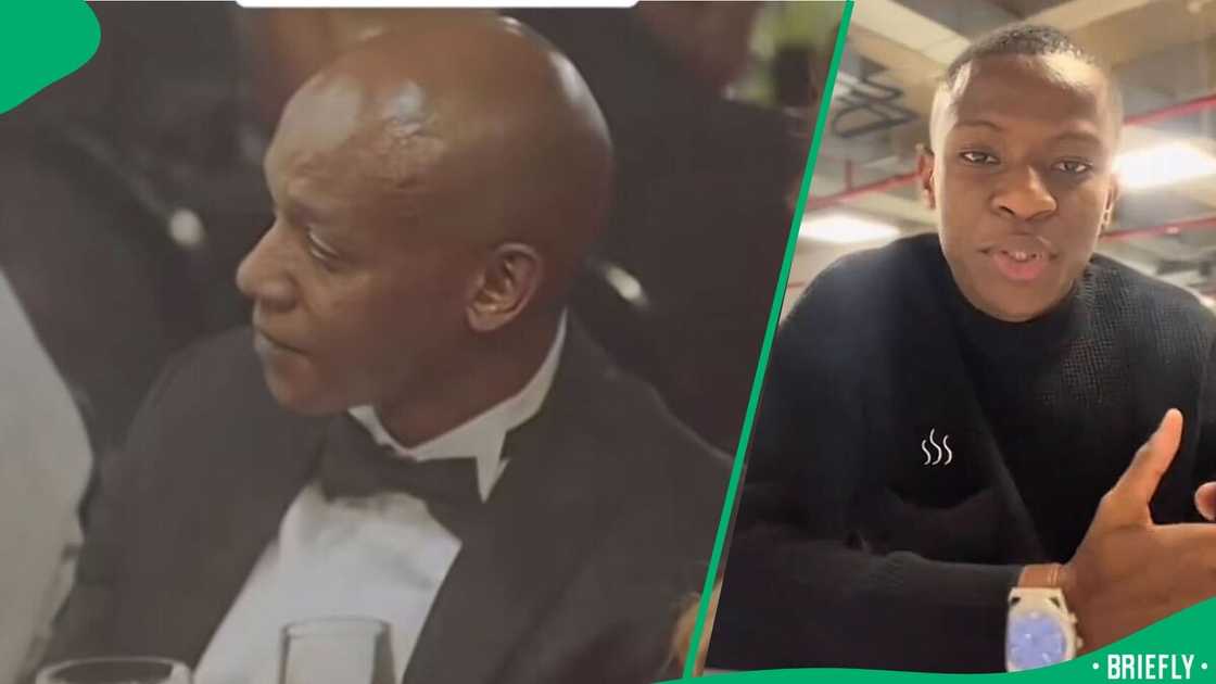 A man showcased a closer look into Hangwani Maumela's massive mansion. A man showcased a closer look into Hangwani Maumela's massive mansion.