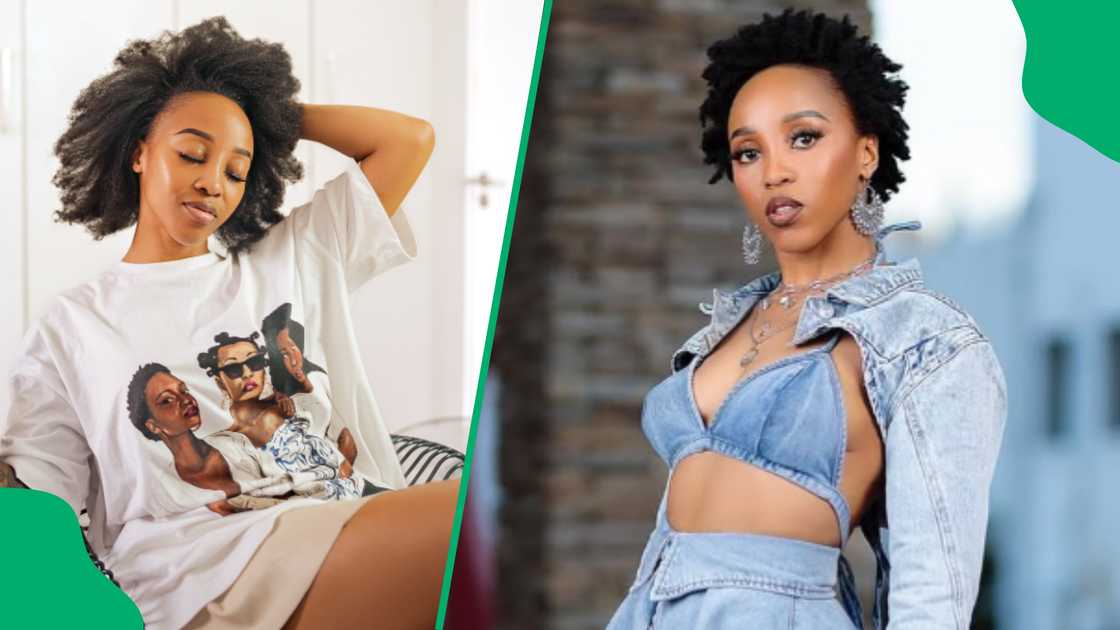 Sbahle pleaded with fans to stop asking about her moon boot