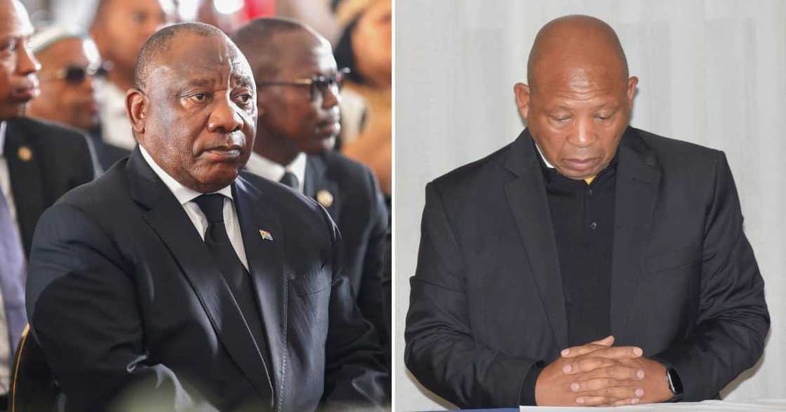 Moeketsi Majoro & Cyril Ramaphos Moeketsi Majoro & Cyril Ramaphos