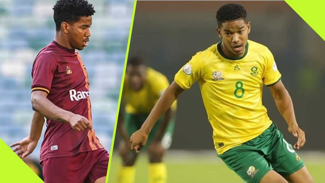 Jayden Adams was sent home from the recent Bafana Bafana squad.