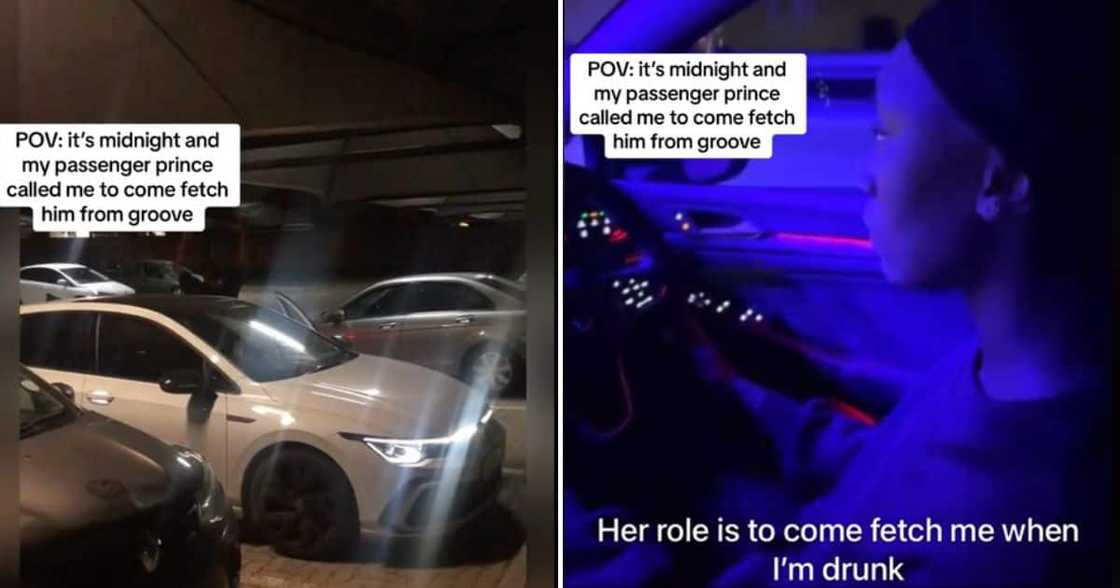 Woman picks up intoxicated bae Woman picks up intoxicated bae