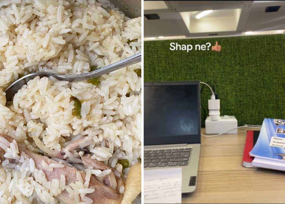 A young man shared one of his meals as a broke UJ student on TikTok. A young man shared one of his meals as a broke UJ student on TikTok.