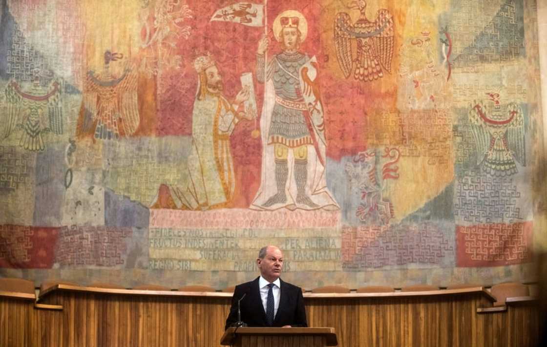 Russia's invasion of Ukraine requires a 'European answer to this watershed', German Chancellor Olaf Scholz says Russia's invasion of Ukraine requires a 'European answer to this watershed', German Chancellor Olaf Scholz says
