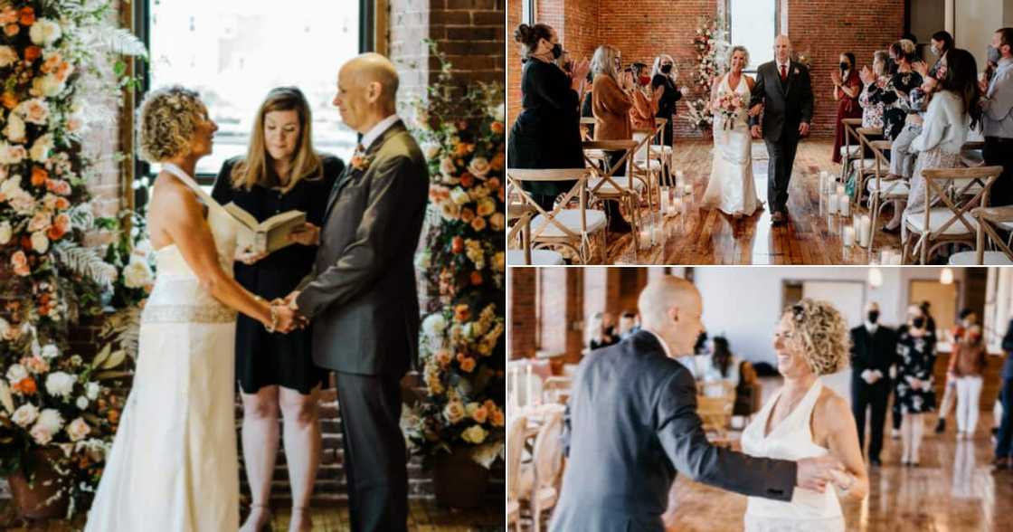 Beautiful couple, Alzheimer's, 2nd wedding, American couple