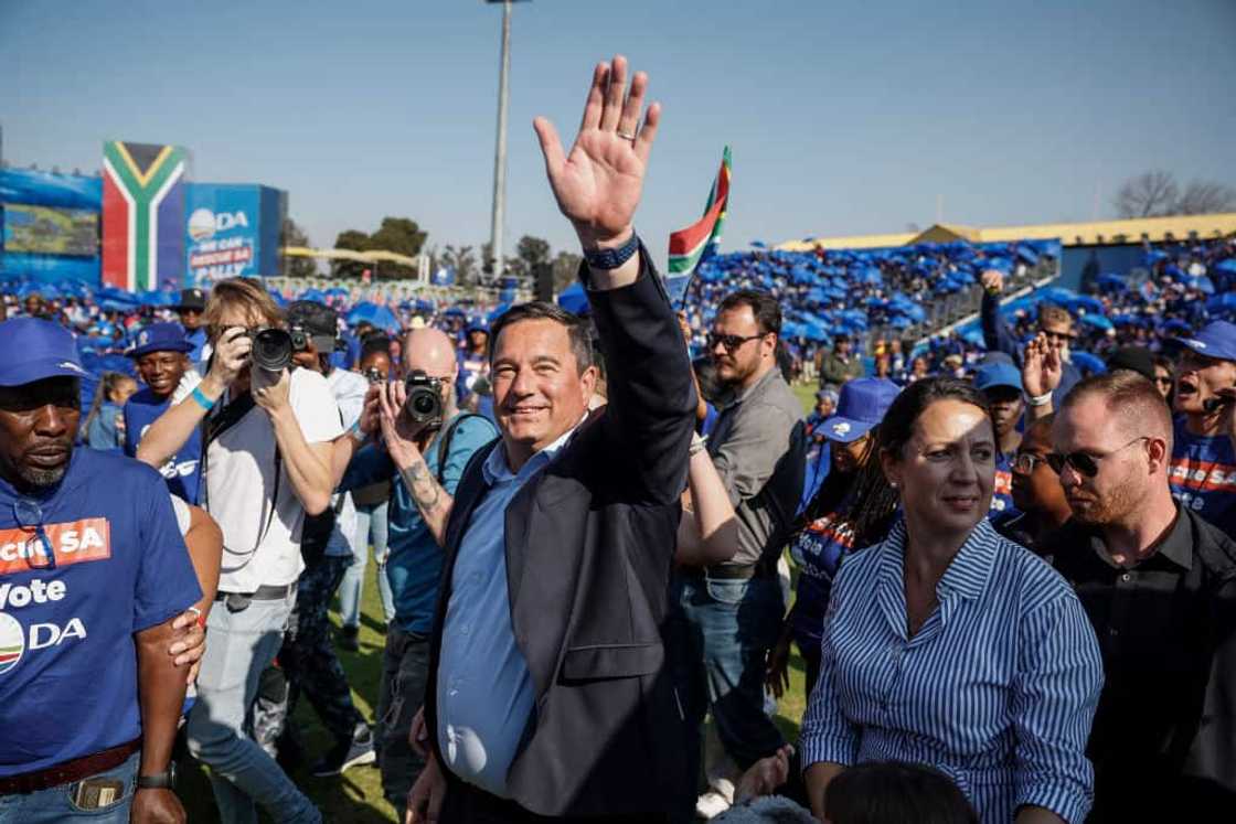 John Steenhuisen campaigning ahead of the 2024 South African National Elections John Steenhuisen campaigning ahead of the 2024 South African National Elections