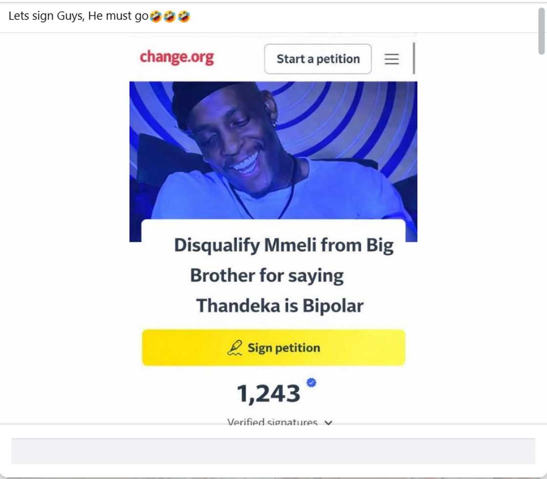 SA wants Mmeli booted out.