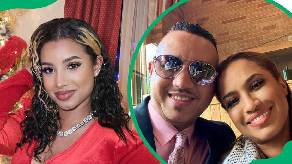 Jelenny Tejada with her parents, Joel and Austria Tejada