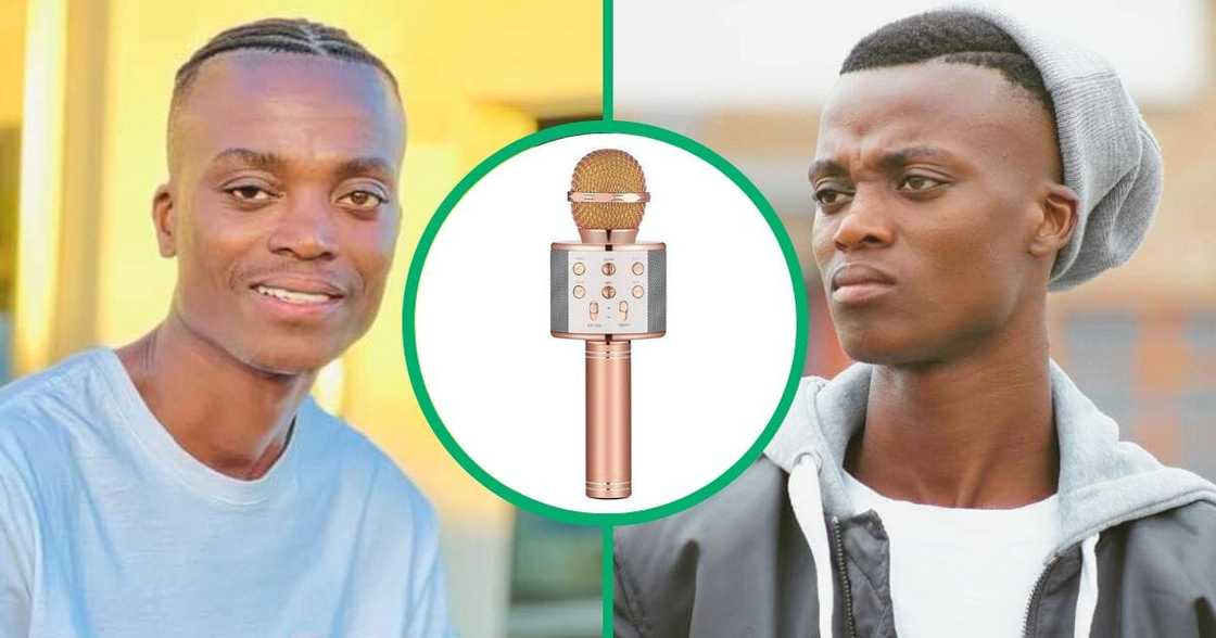 King Monada played with the viral Mr Price microphone King Monada played with the viral Mr Price microphone