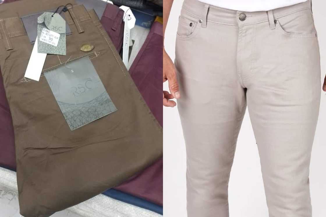 Khaki and chino trousers Khaki and chino trousers