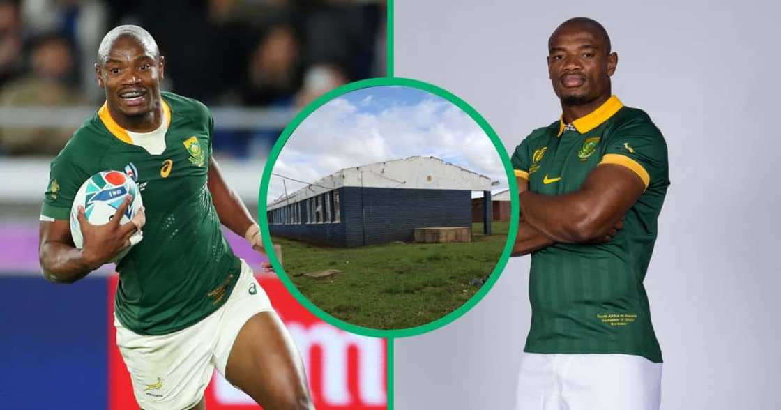 Makazole Mapimpi's old primary school has been renovated Makazole Mapimpi's old primary school has been renovated