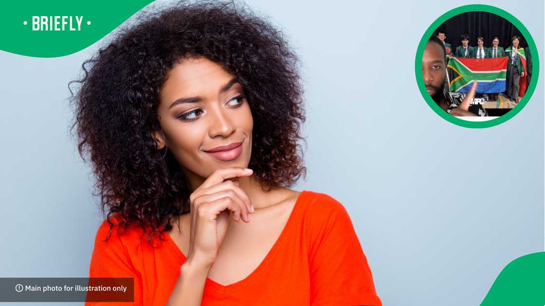 The man said SA was a black majority country, questioning why the team had no black people The man said SA was a black majority country, questioning why the team had no black people